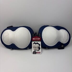 McGuire-Nicholas Non-Marring Kneepads in Blue and White with‎ Premium EVA Foam